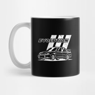 Lancer Evolution III (White Print) Mug